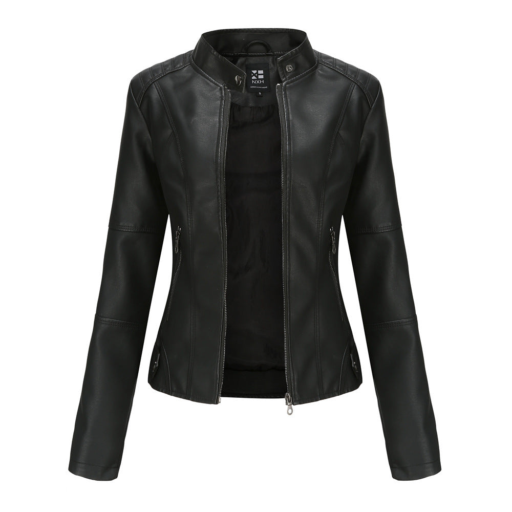 Alva - Elegant women's leather jacket