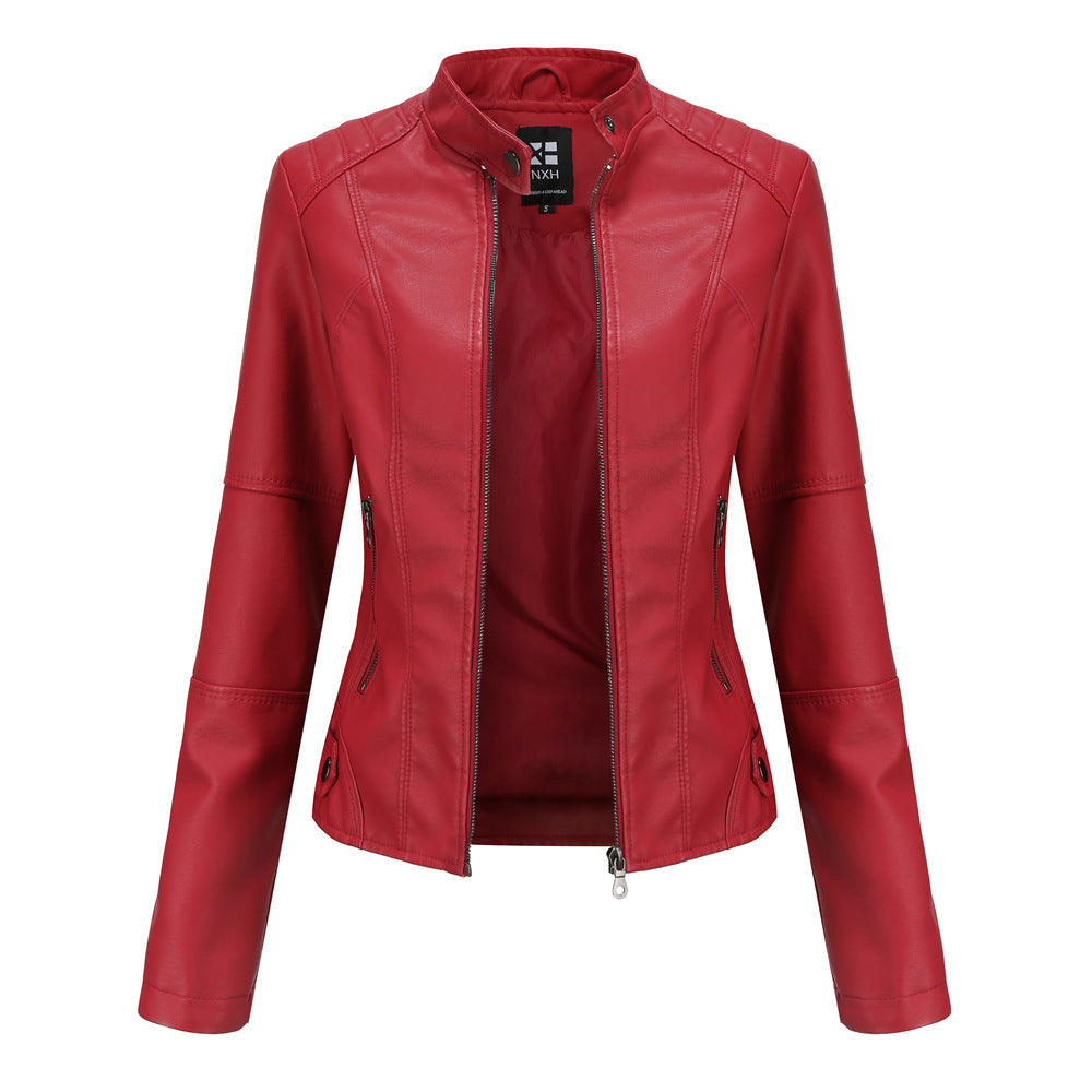 Alva - Elegant women's leather jacket