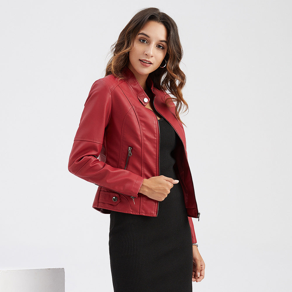 Alva - Elegant women's leather jacket