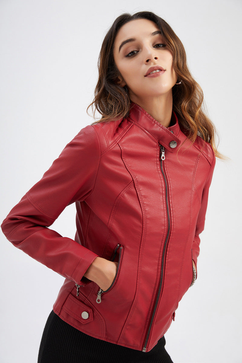 Alva - Elegant women's leather jacket