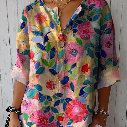 Vintage Floral Blouse 