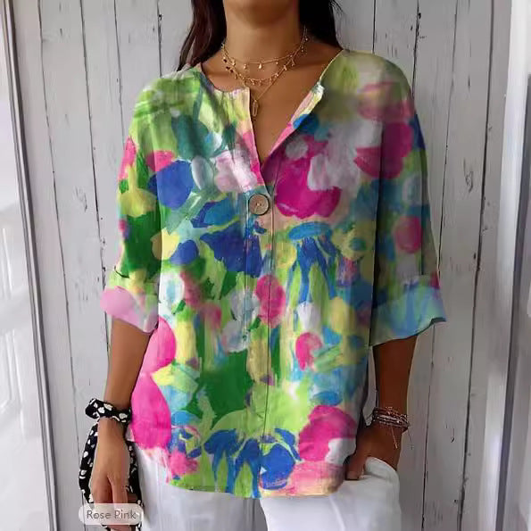 Vintage Floral Blouse 