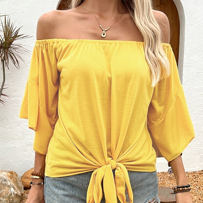 Casual Off Shoulder Top T-shirt