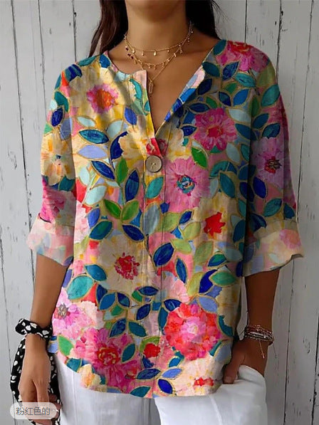 Vintage Floral Blouse 