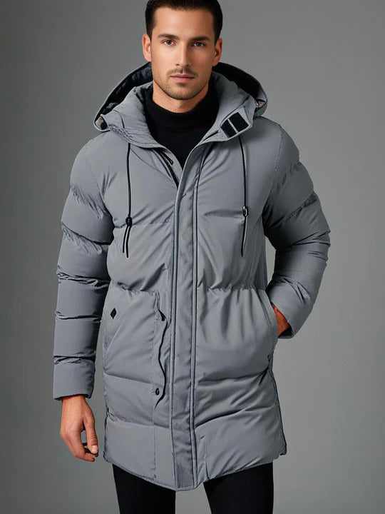 Leonardo™ | Men's Long Parka with Elegant Details