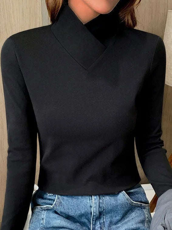 High neck sweater