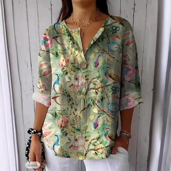 Blusa Vintage a Fiori